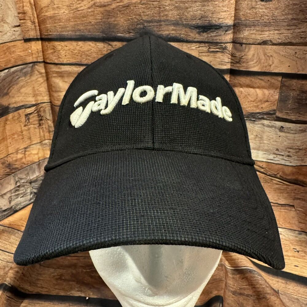 TaylorMade Golf Hat Cap Black Adjustable Strapback Men's Performance SLDR